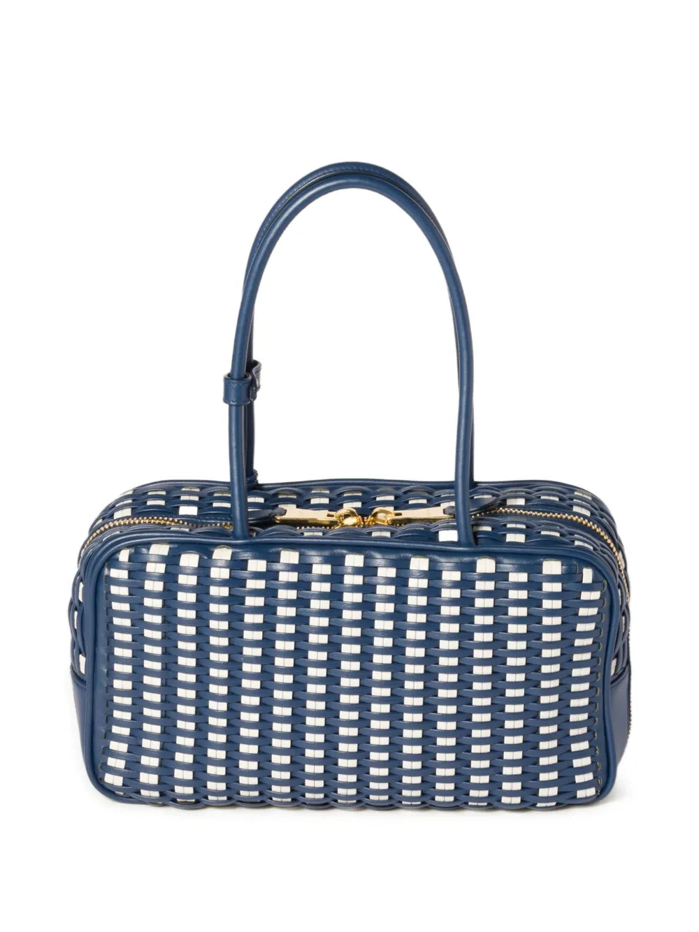Miu Miu Beau Woven Design Shoulder Bag — Same as shown — Size One Size — Side View