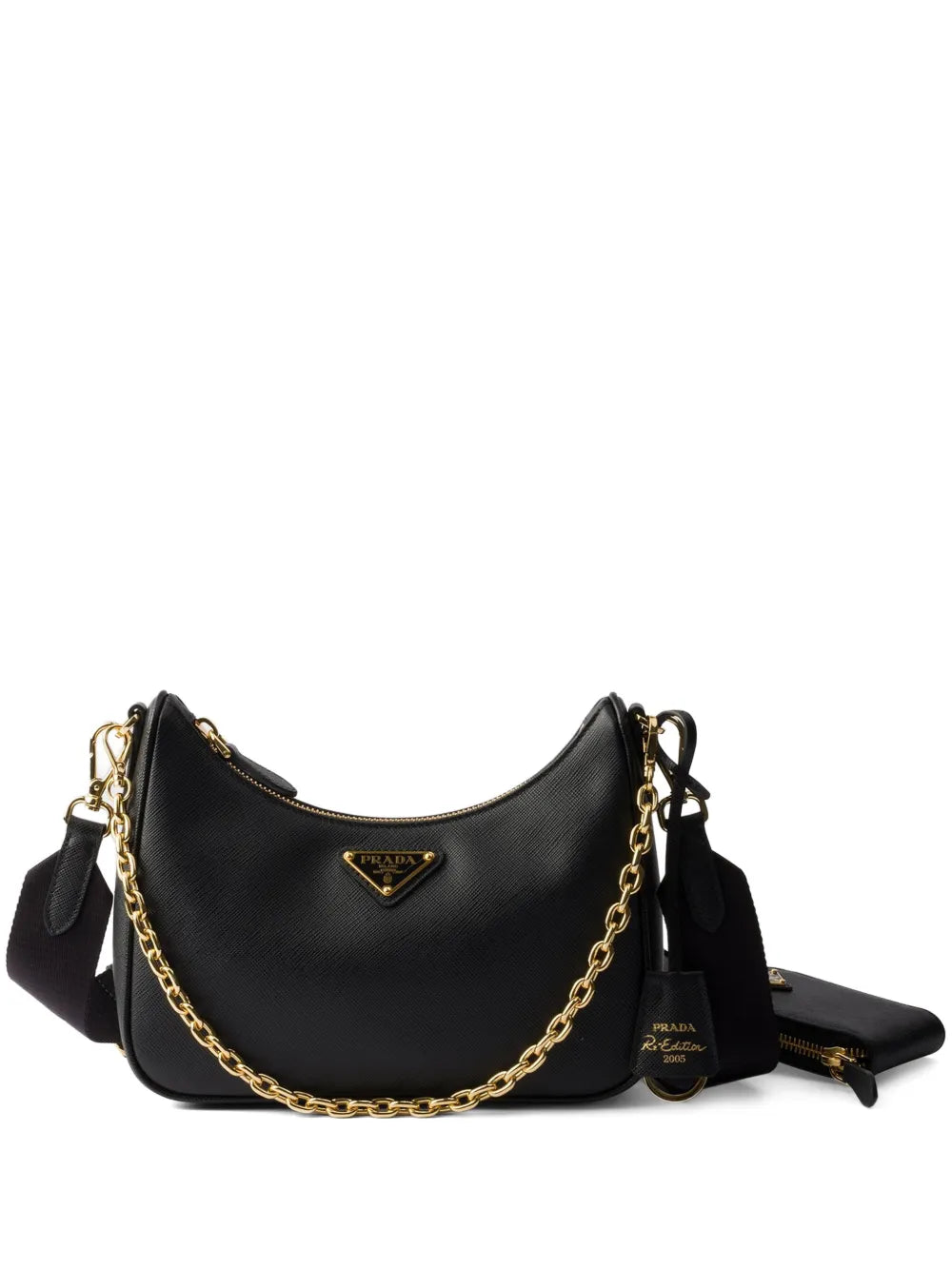 Prada Re Edition 2005 Saffiano Leather Shoulder Bag — Same as shown — Size One Size — Front View