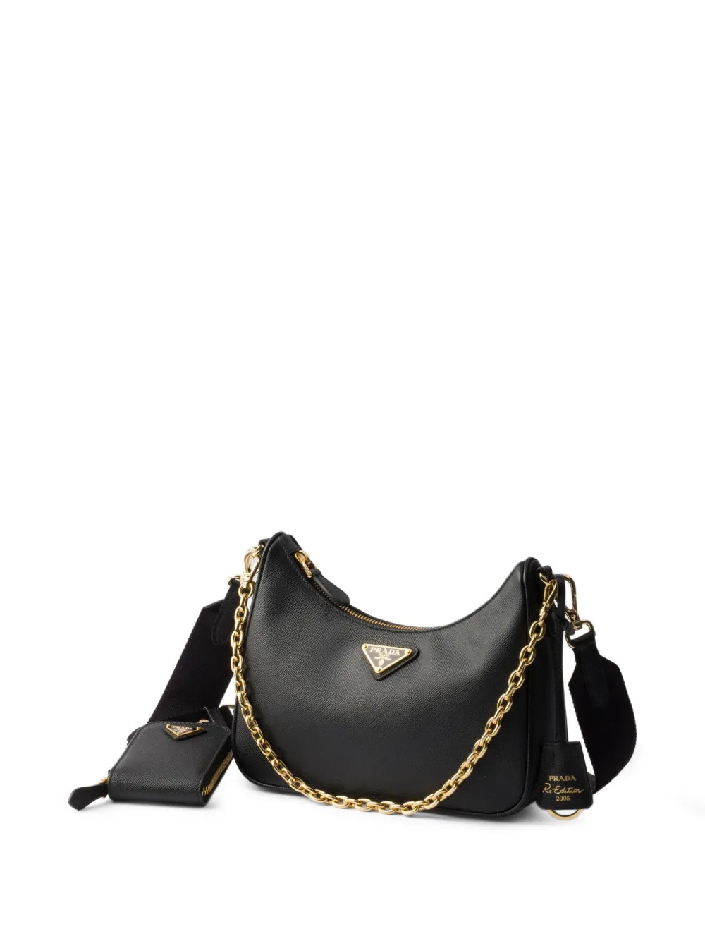Prada Re Edition 2005 Saffiano Leather Shoulder Bag — Same as shown — Size One Size — Back View