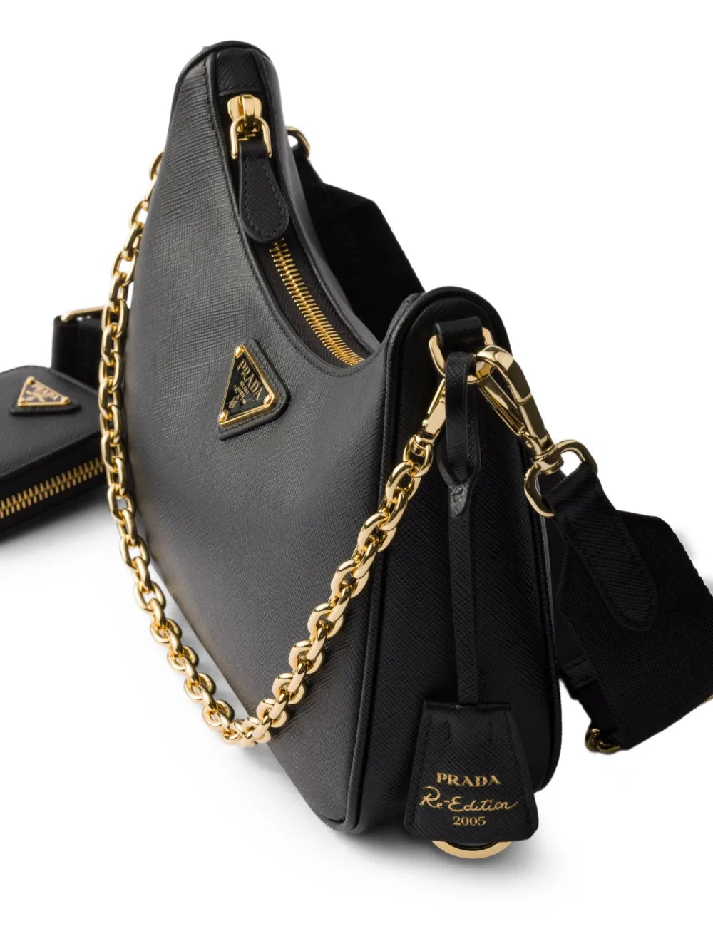 Prada Re Edition 2005 Saffiano Leather Shoulder Bag — Same as shown — Size One Size — Top View