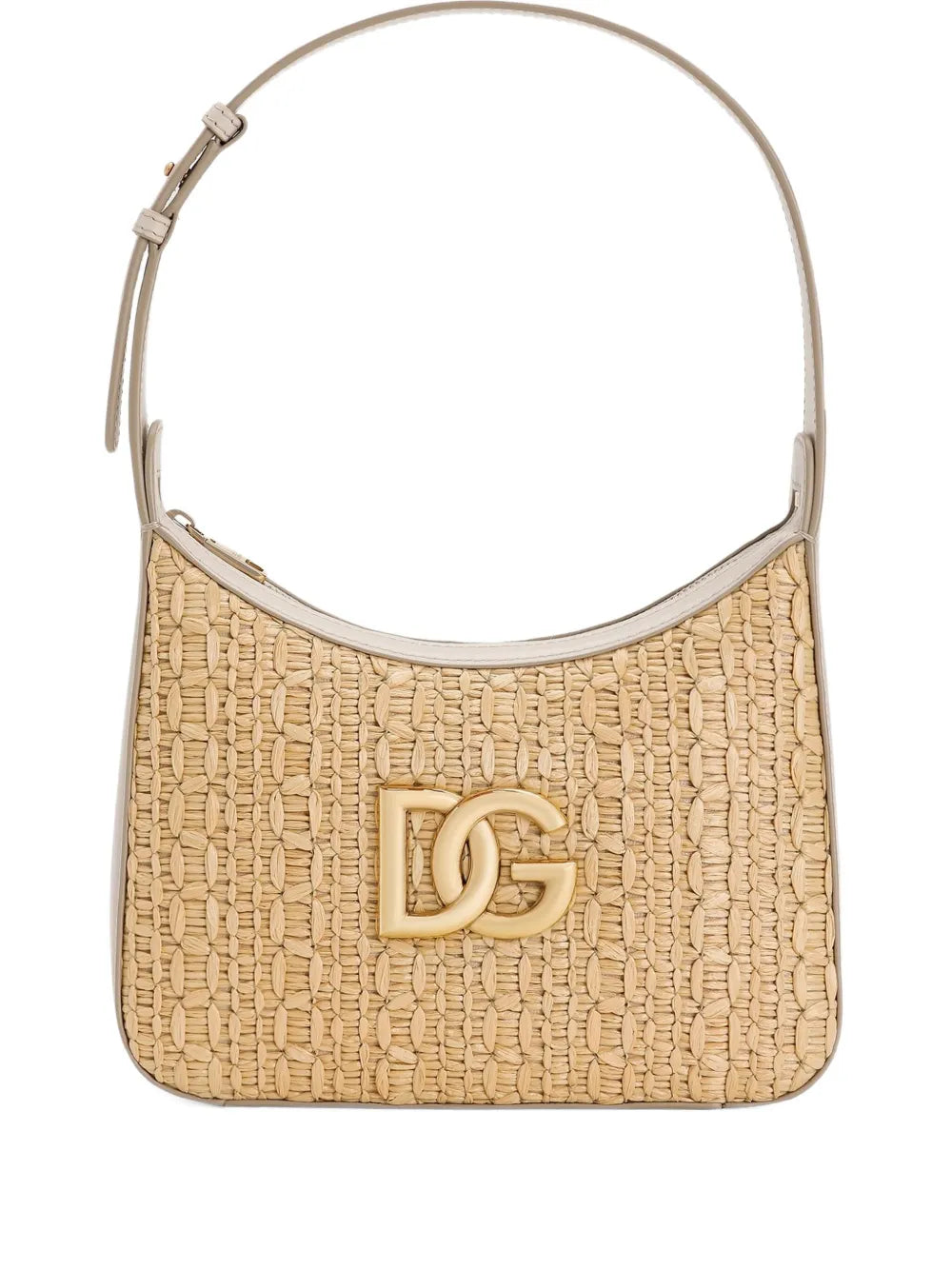 Dolce Gabbana Rafia Crochet Shoulder Bag — Same as shown — Size One Size — Front View