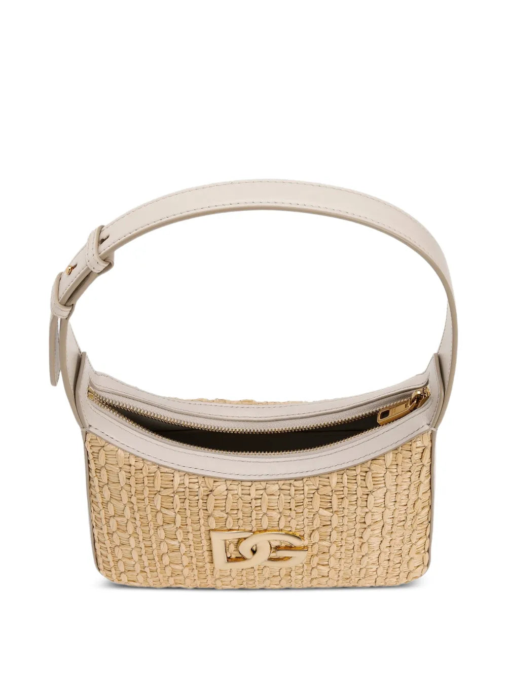 Dolce Gabbana Rafia Crochet Shoulder Bag — Same as shown — Size One Size — Top View