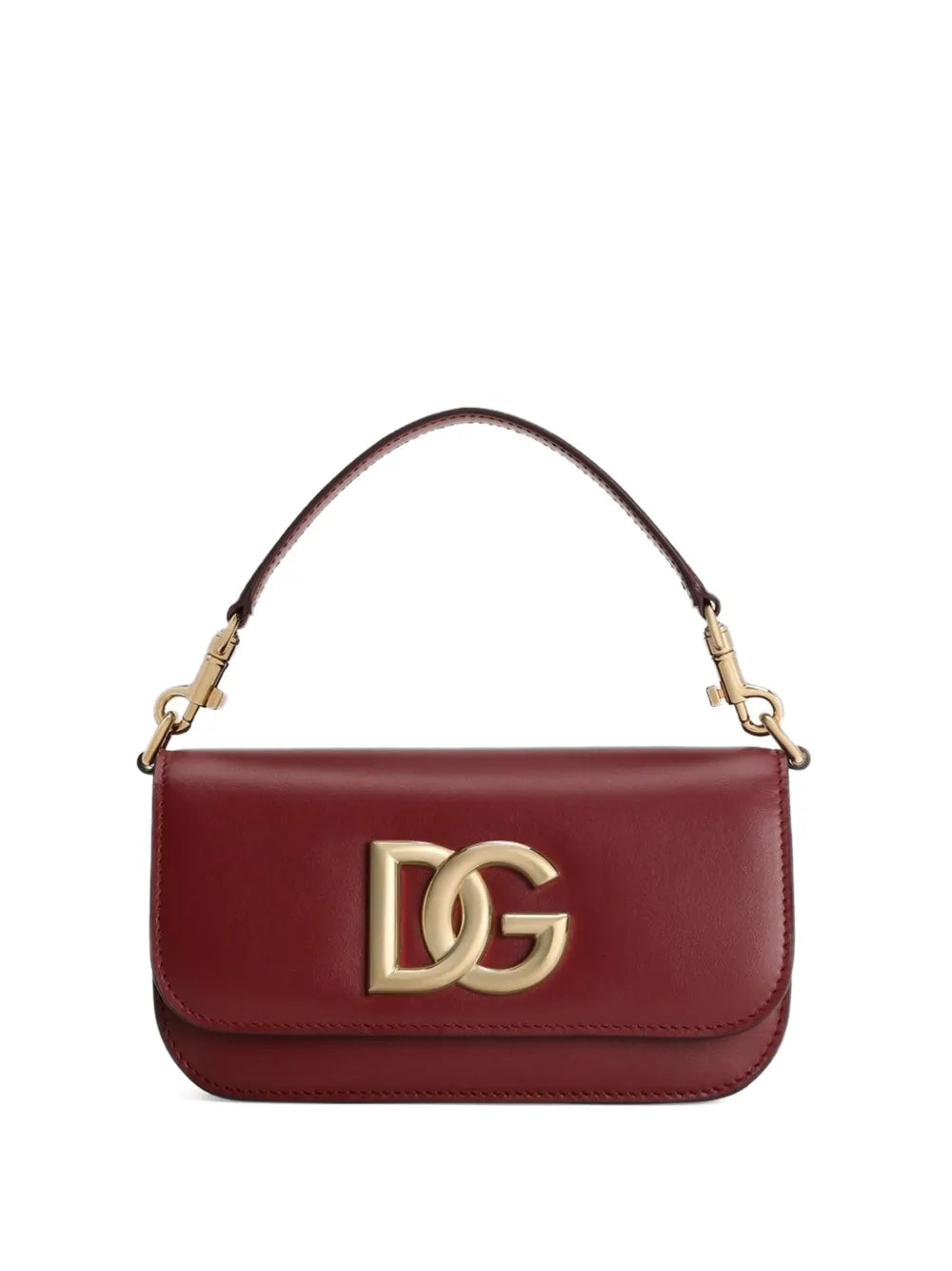Dolce Gabbana Leather Shoulder Bag — Same as shown — Size One Size — Front View