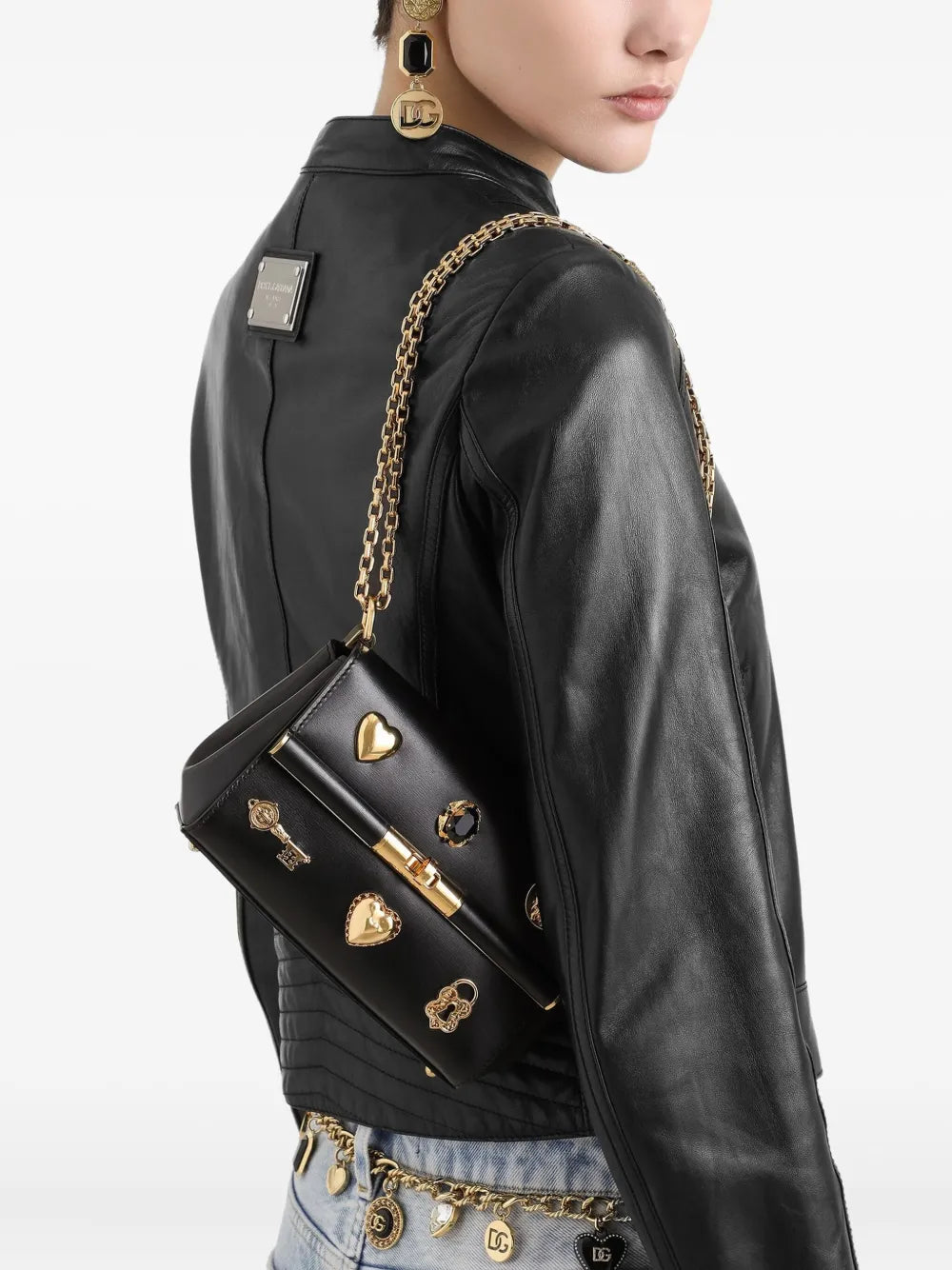 Dolce Gabbana Mini Marlene City Shoulder Bag — Same as shown — Size One Size — Side View