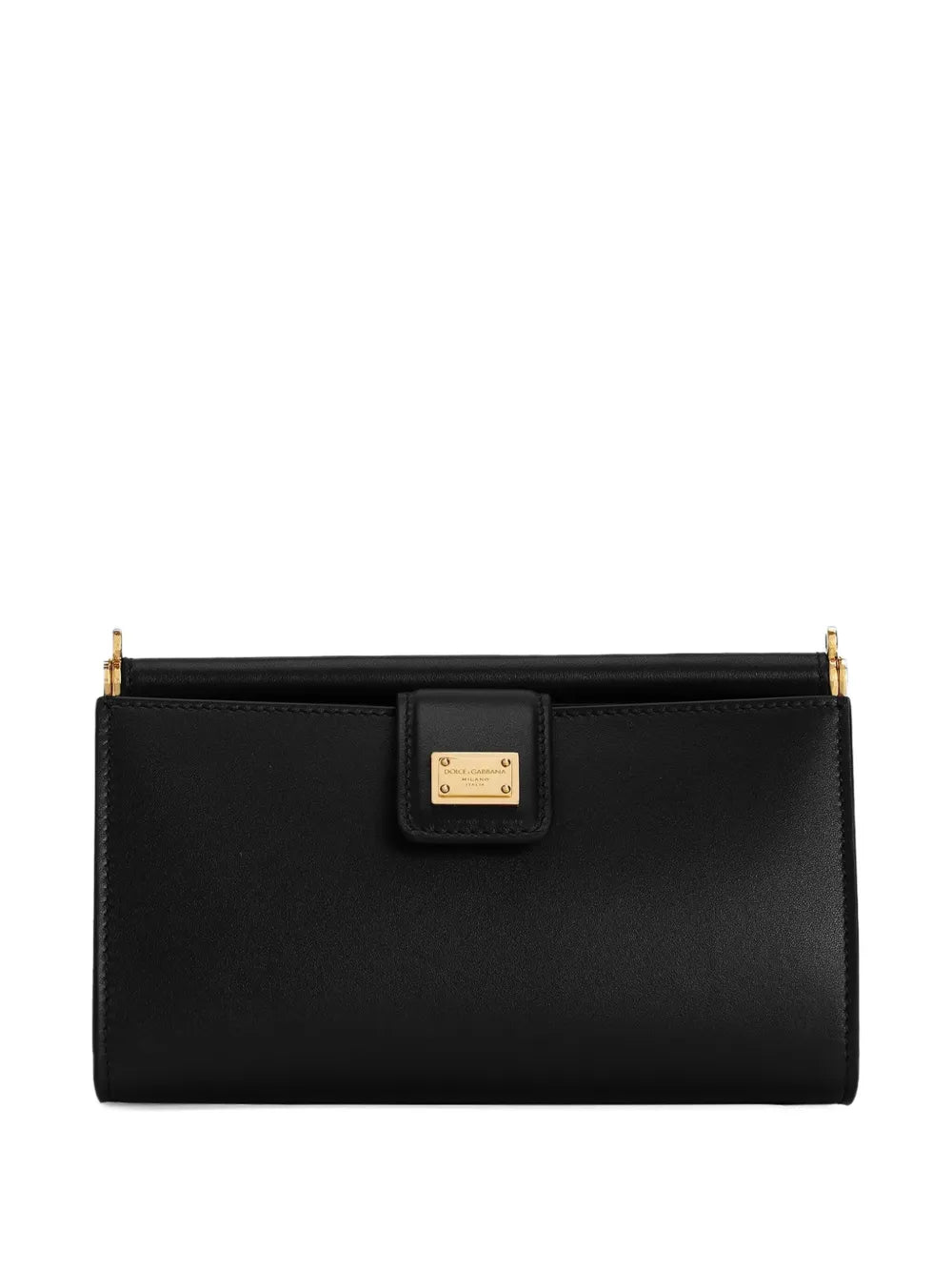 Dolce Gabbana Leather Shoulder Bag — Same as shown — Size One Size — Front View