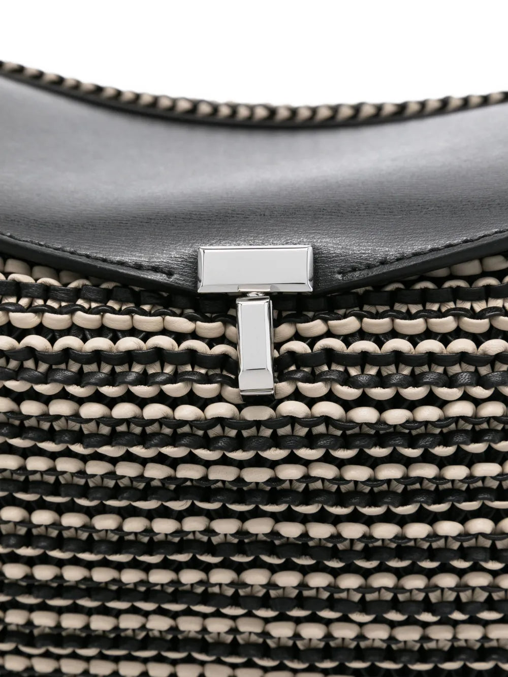 Toteme Woven Leather Top Handle Bag — Same as shown — Size One Size — Back View