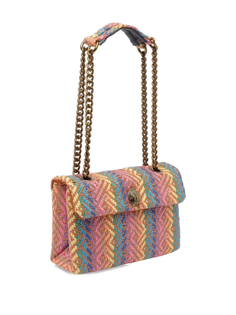 Kurt Geiger London Kensington Woven Chevron Shoulder Bag — Same as shown — Size One Size — Back View