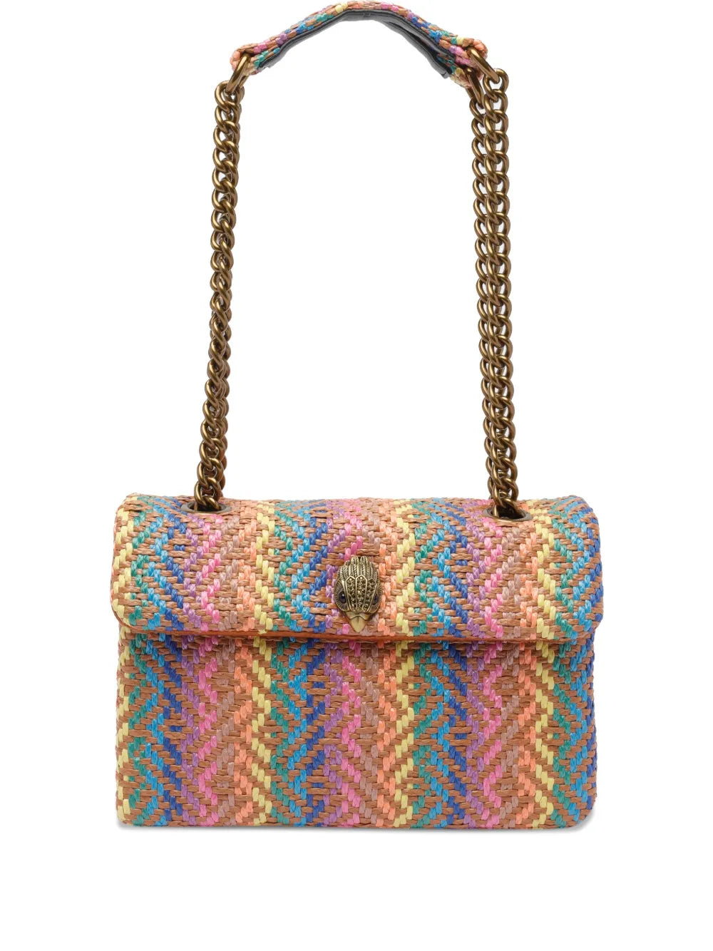 Kurt Geiger London Kensington Woven Chevron Shoulder Bag — Same as shown — Size One Size — Front View
