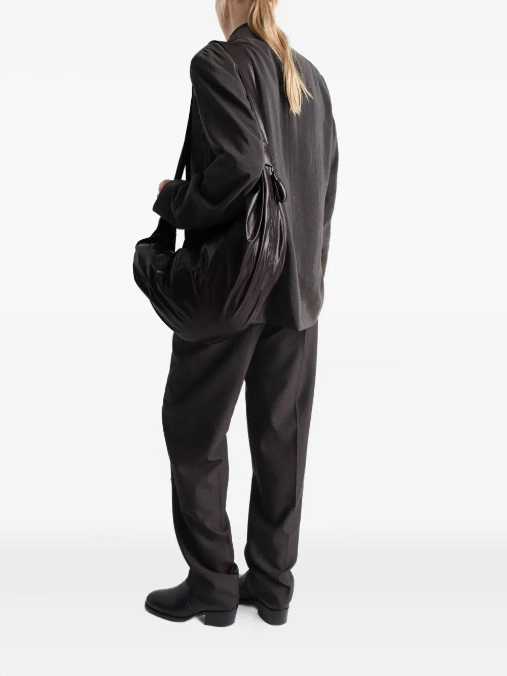 Lemaire Large Soft Croissant Shoulder Bag — Same as shown — Size One Size — Side View