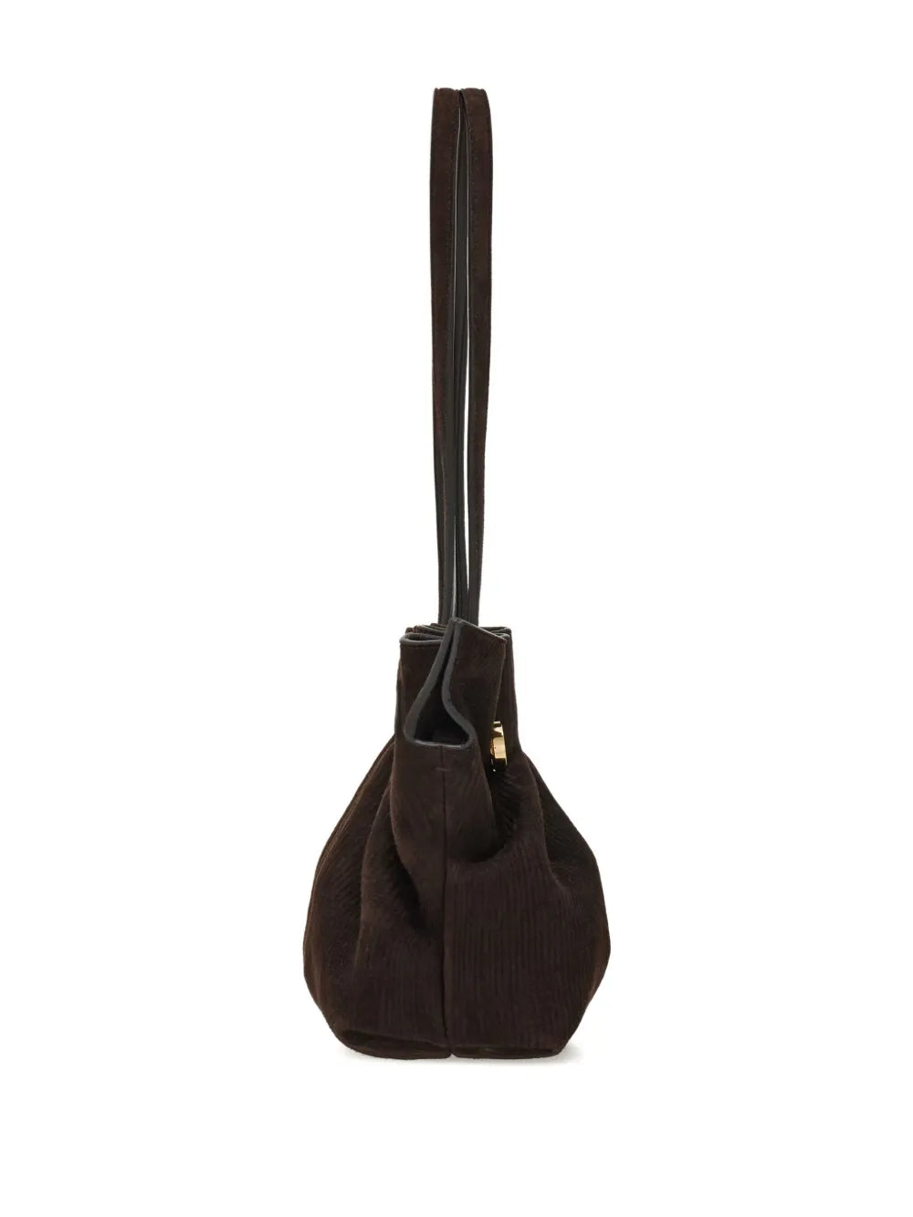 Ferragamo Suede Soft Shoulder Bag — Same as shown — Size One Size — Detail View