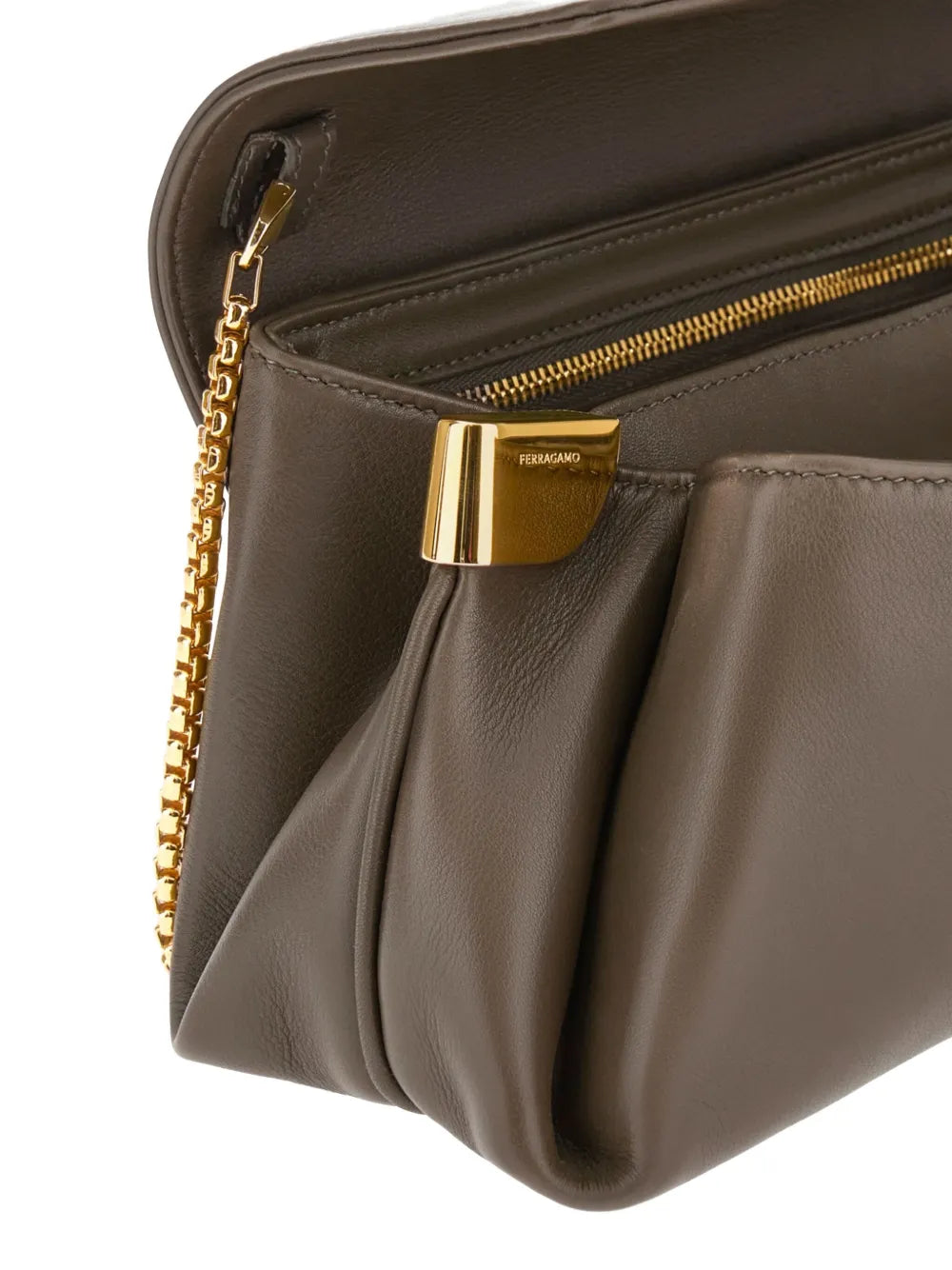 Ferragamo Front Flap Shoulder Bag — Same as shown — Size One Size — Lifestyle View