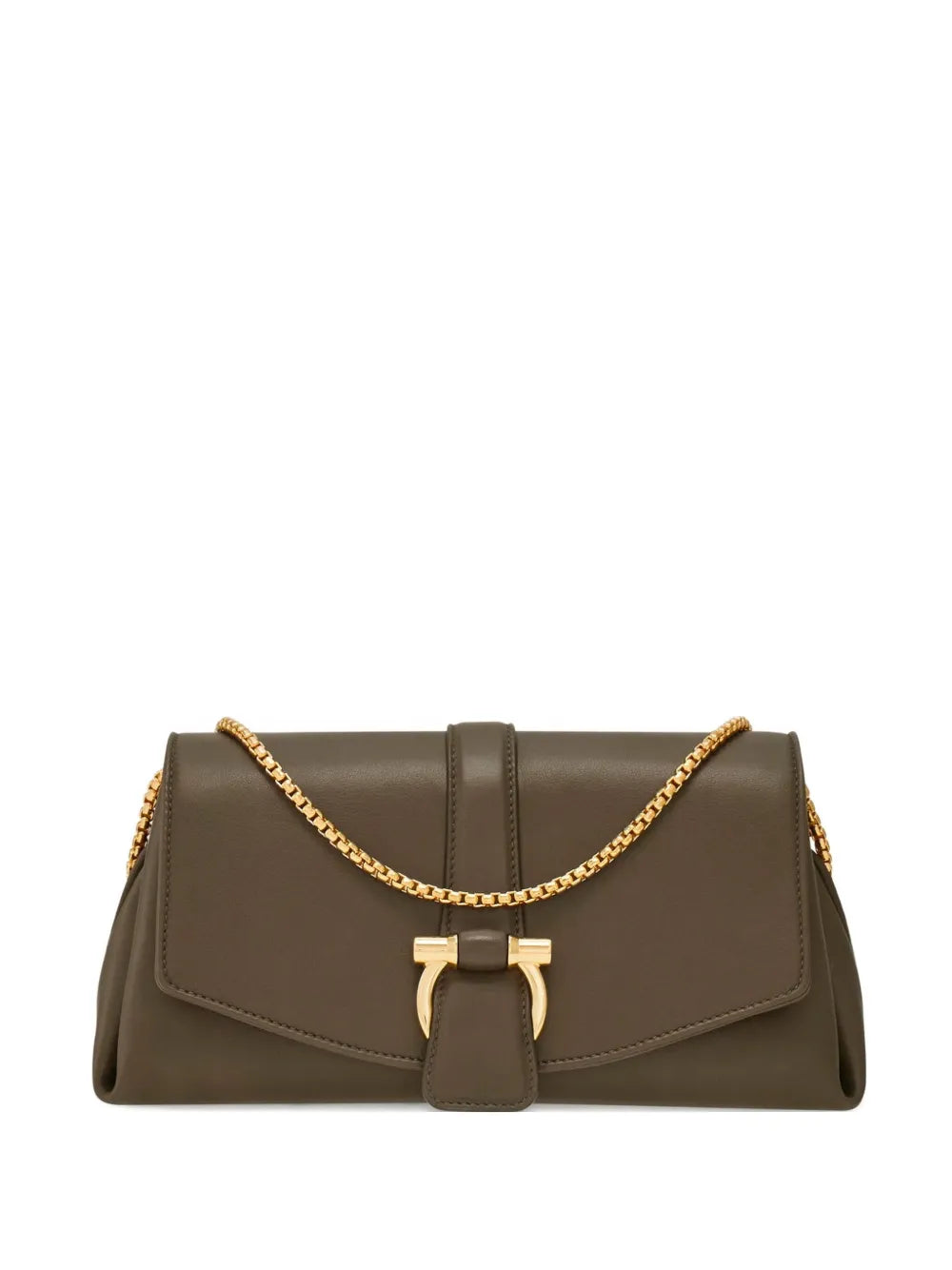 Ferragamo Front Flap Shoulder Bag — Same as shown — Size One Size — Front View