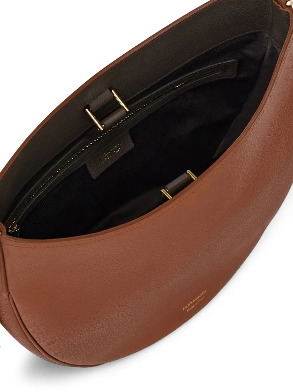 Ferragamo Leather Shoulder Bag — Same as shown — Size One Size — Lifestyle View