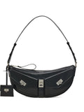 Ferragamo Small Gancio Embellished Curved Shoulder Bag — Same as shown — Size One Size — Front View