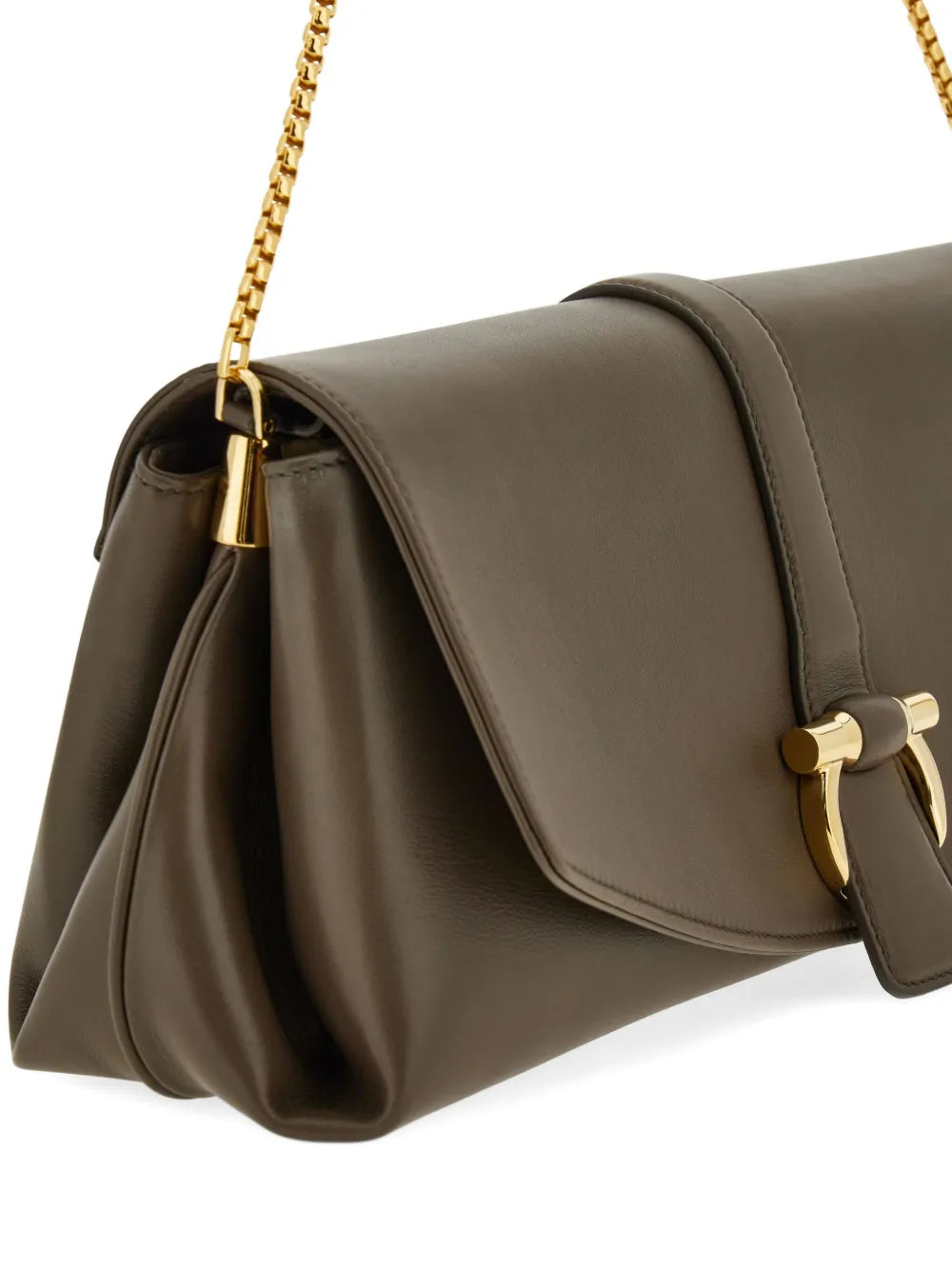 Ferragamo Leather Shoulder Bag — Same as shown — Size One Size — Lifestyle View