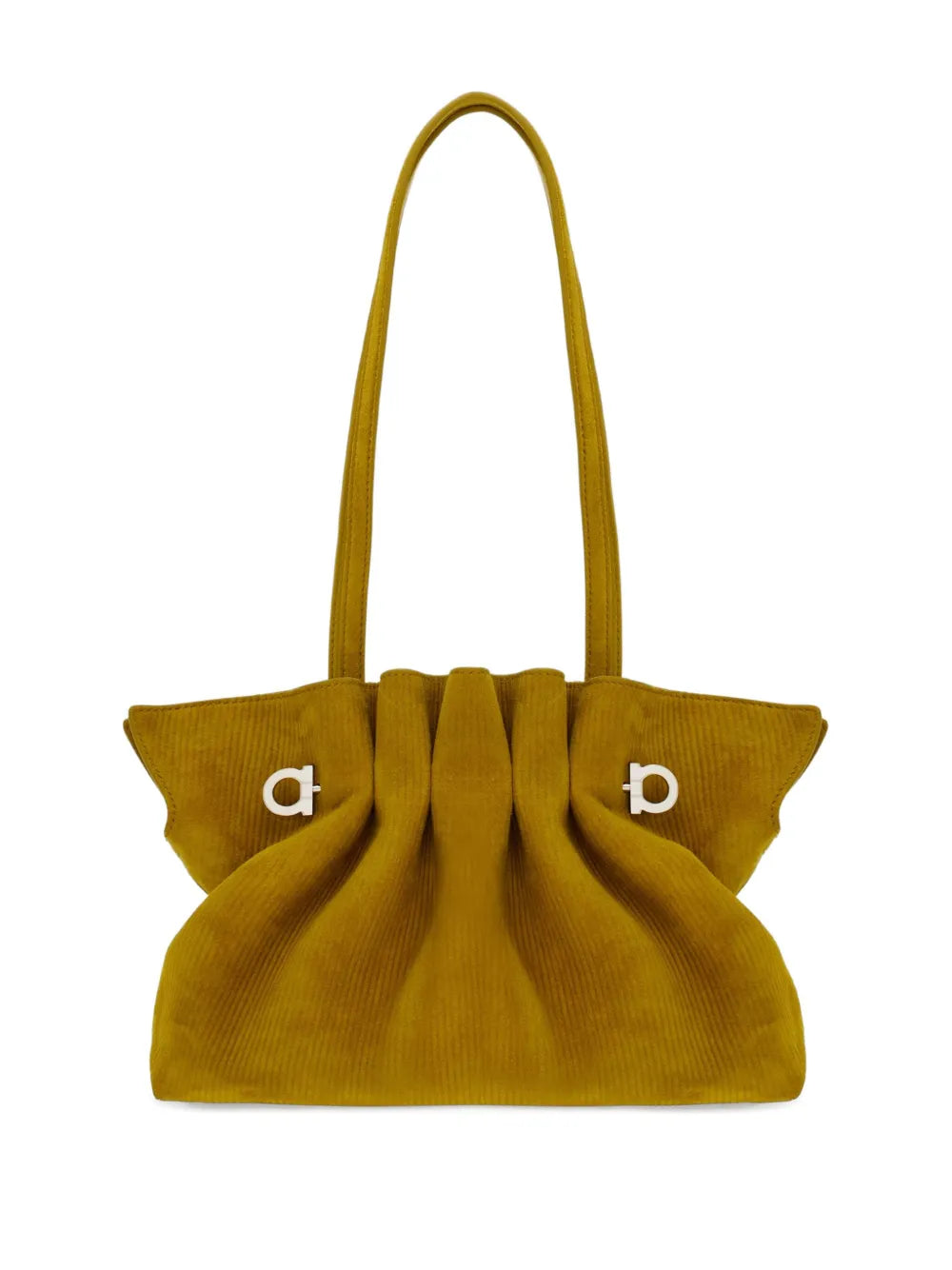 Ferragamo Suede Soft Shoulder Bag — Same as shown — Size One Size — Top View
