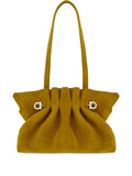 Ferragamo Suede Soft Shoulder Bag — Same as shown — Size One Size — Front View