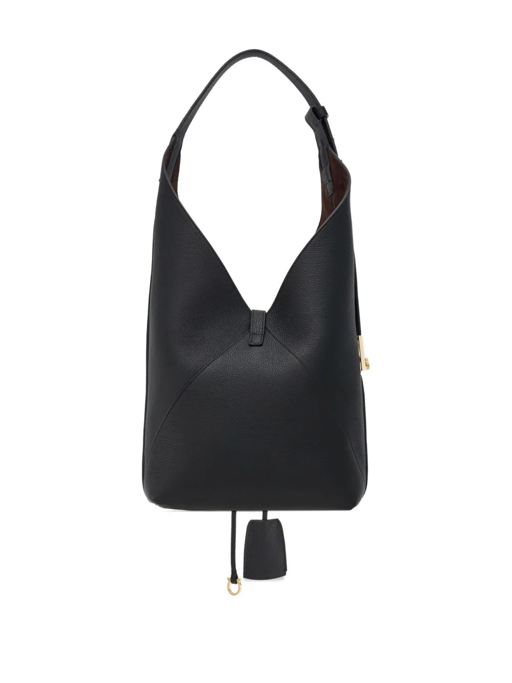 Ferragamo Leather Hobo Shoulder Bag — Same as shown — Size One Size — Top View