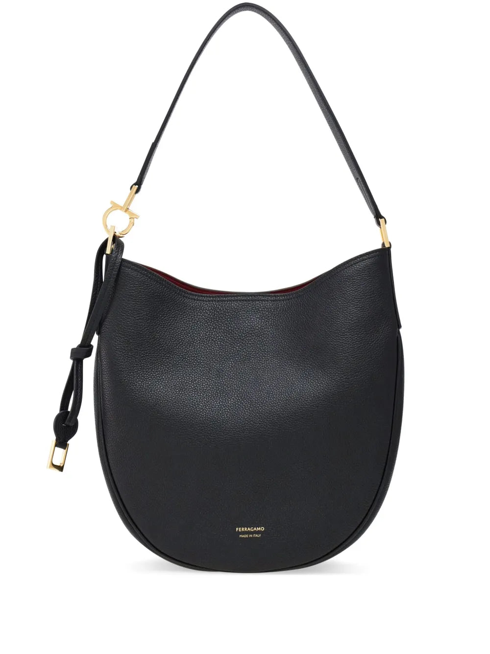 Ferragamo North South Leather Shoulder Bag — Same as shown — Size One Size — Front View