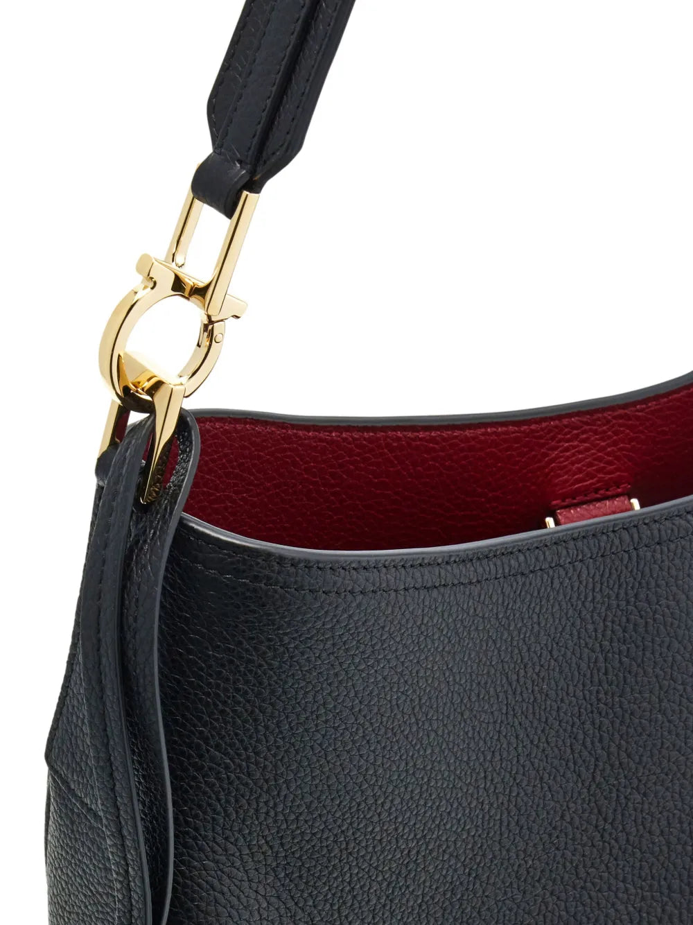 Ferragamo North South Leather Shoulder Bag — Same as shown — Size One Size — Top View