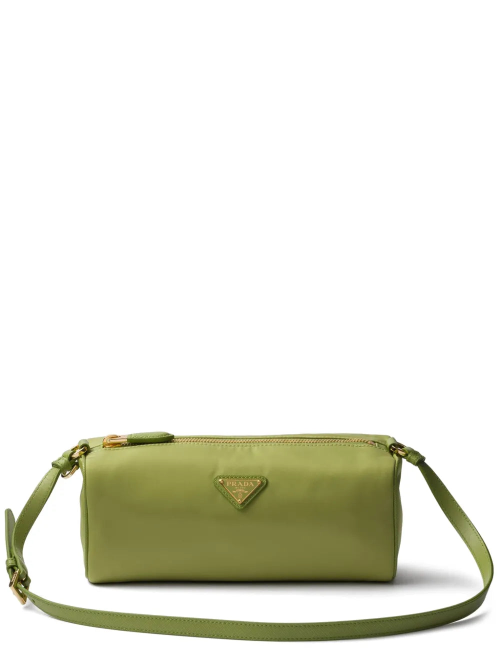 Prada Re Nylon Zippered Shoulder Bag — Same as shown — Size One Size — Front View