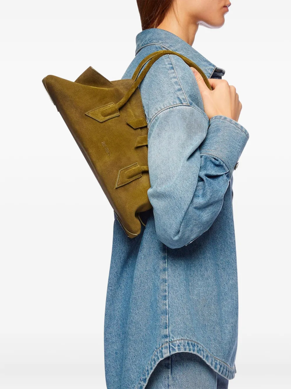 The Attico La Passeggiata Double Zip Tote Bag — Same as shown — Size One Size — Side View