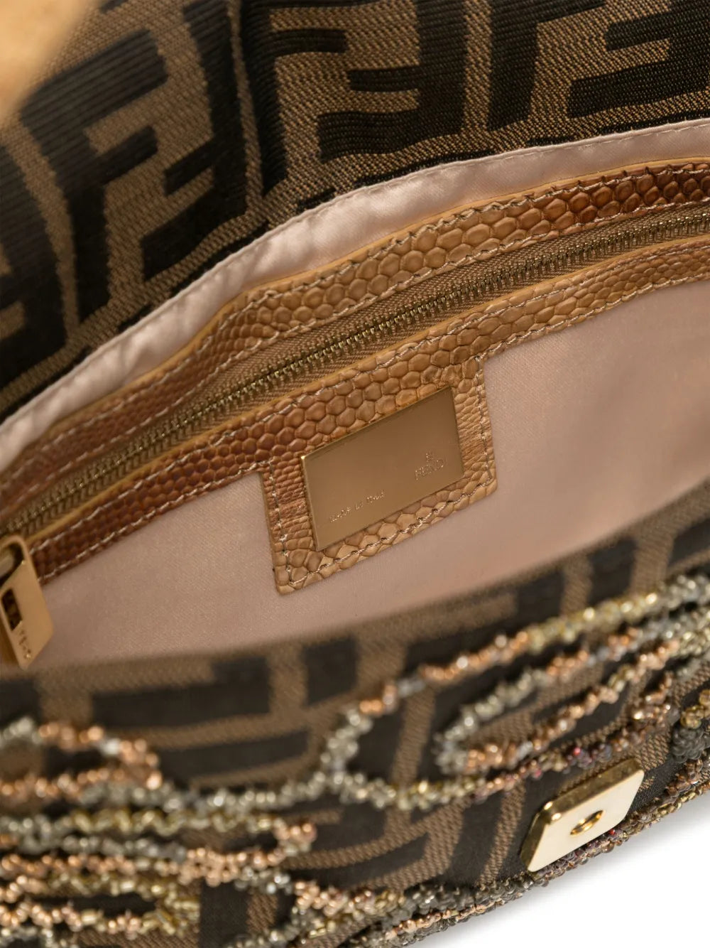 Fendi Pre Owned Baguette Beaded Shoulder Bag — Same as shown — Size One Size — Top View
