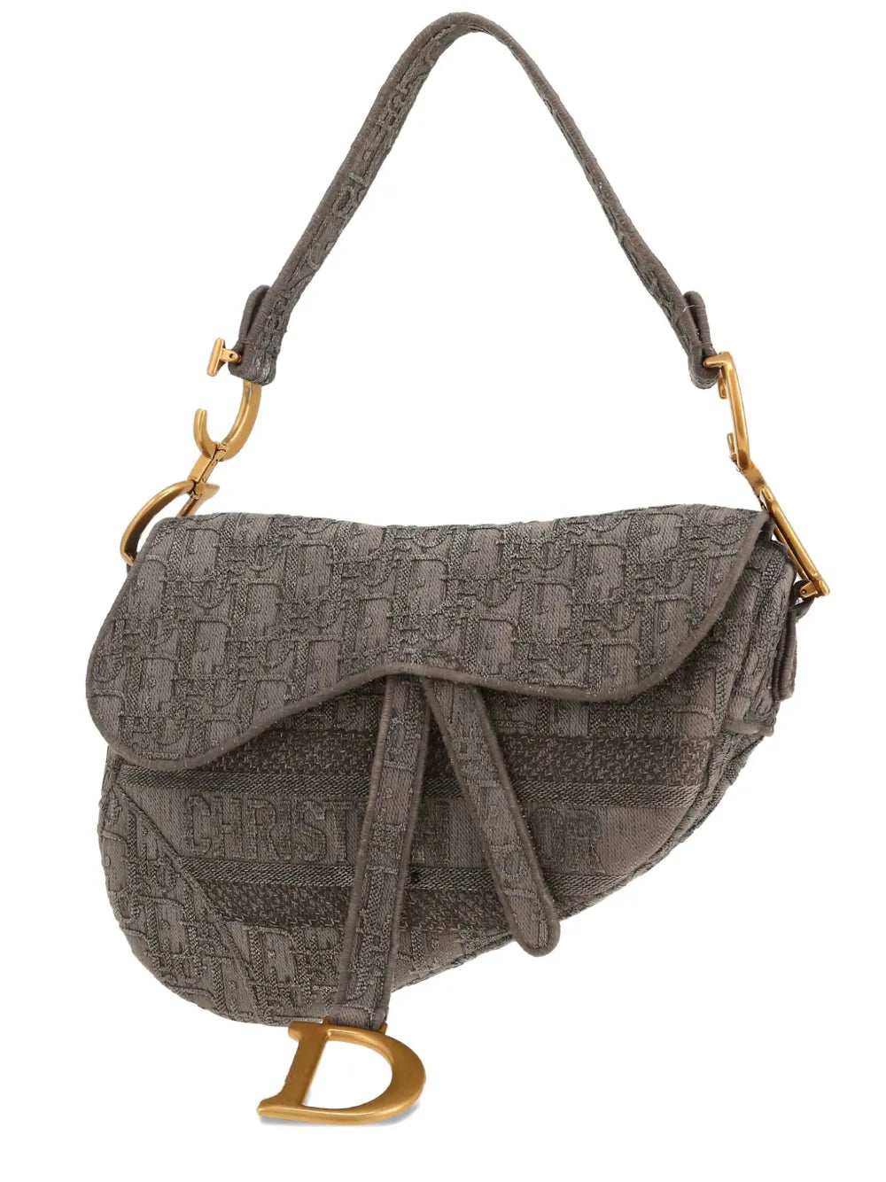 Christian Dior Pre Owned Medium Saddle Oblique Handbag — Same as shown — Size One Size — Front View