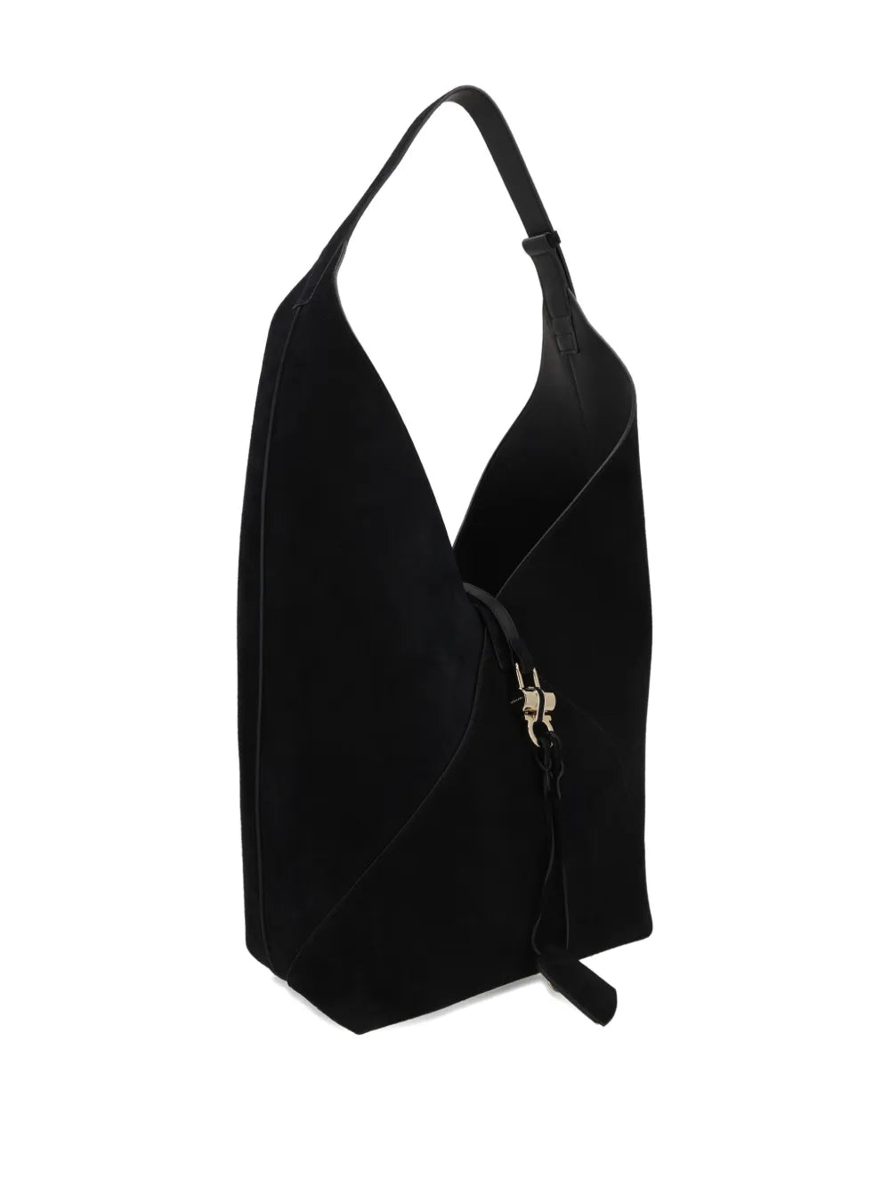 Ferragamo Slouchy Suede Hobo Bag — Same as shown — Size One Size — Back View