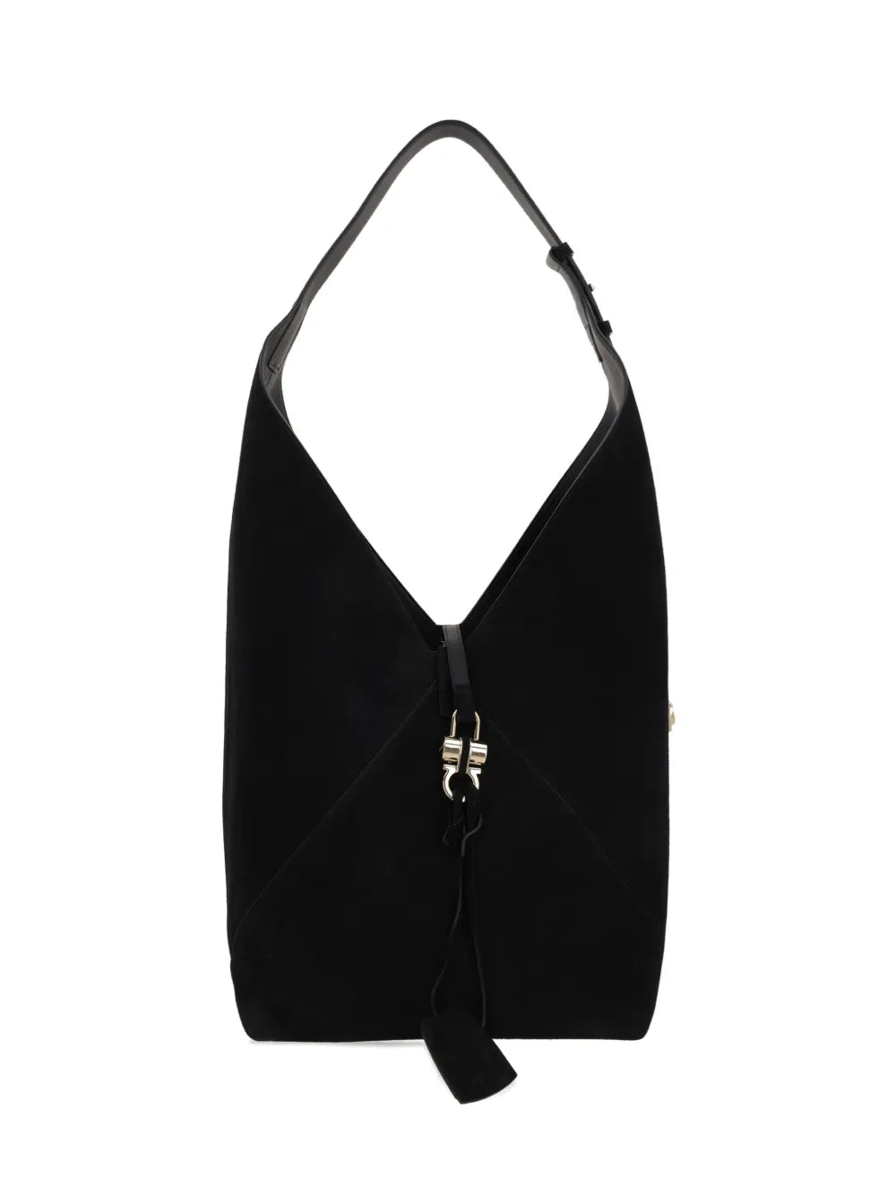 Ferragamo Slouchy Suede Hobo Bag — Same as shown — Size One Size — Front View
