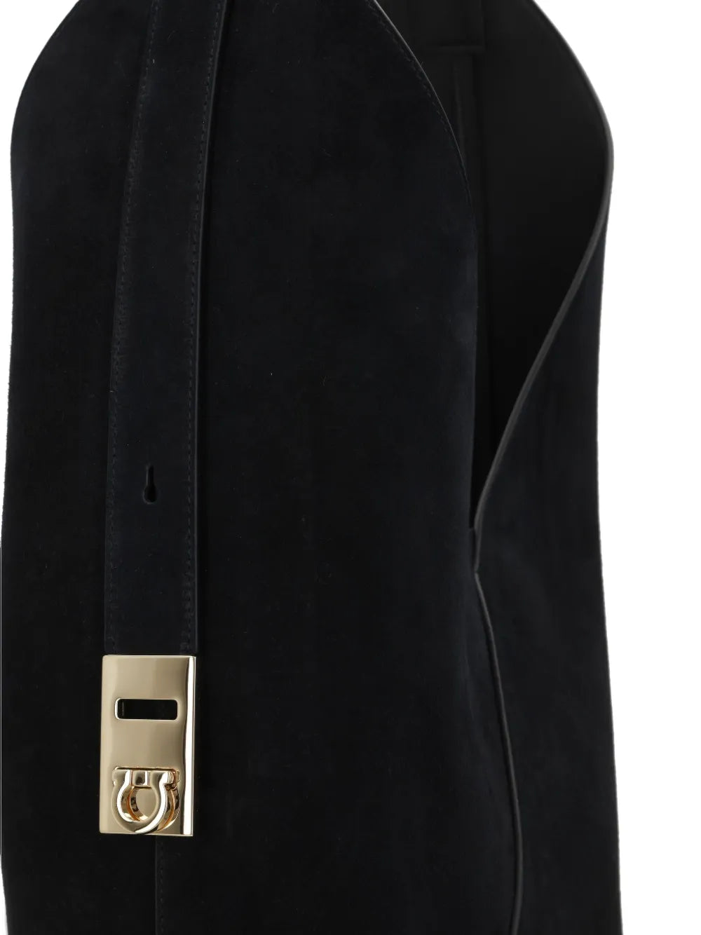 Ferragamo Slouchy Suede Hobo Bag — Same as shown — Size One Size — Top View