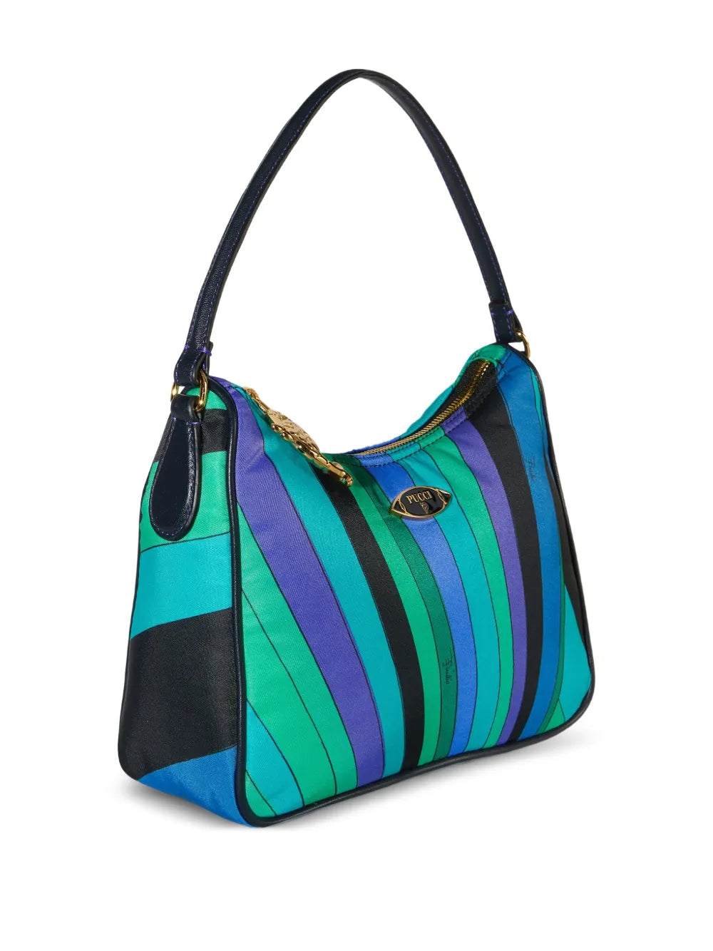 Pucci Yummy Striped Shoulder Bag — Same as shown — Size One Size — Back View