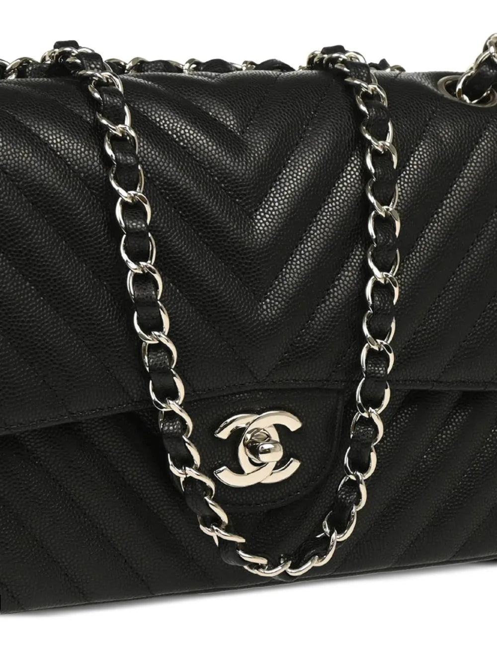Chanel Pre Owned 2017 Medium Classic Double Flap Shoulder Bag — Same as shown — Size One Size — Back View