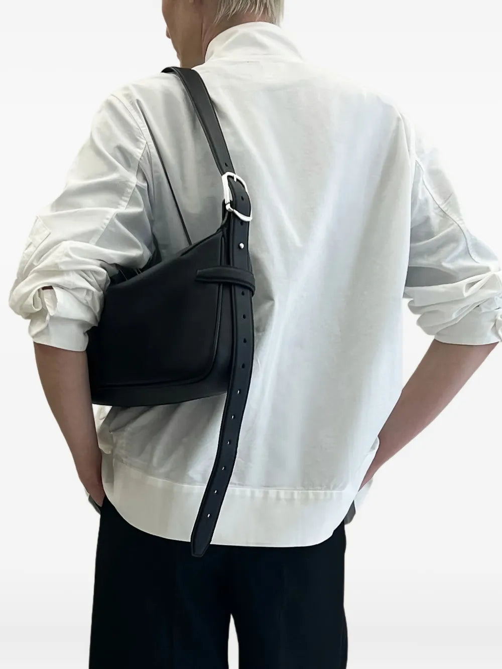 Bonastre Small Rider Asymmetrical Shoulder Bag — Same as shown — Size One Size — Back View