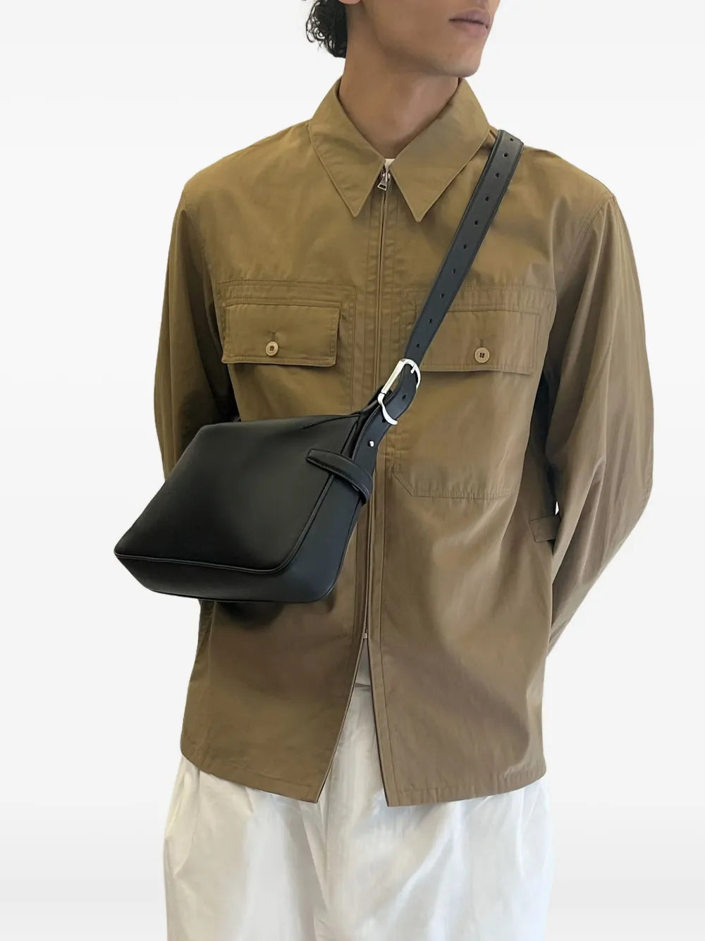 Bonastre Small Rider Asymmetrical Shoulder Bag — Same as shown — Size One Size — Detail View