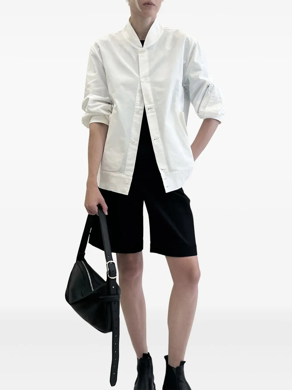 Bonastre Small Rider Asymmetrical Shoulder Bag — Same as shown — Size One Size — Top View
