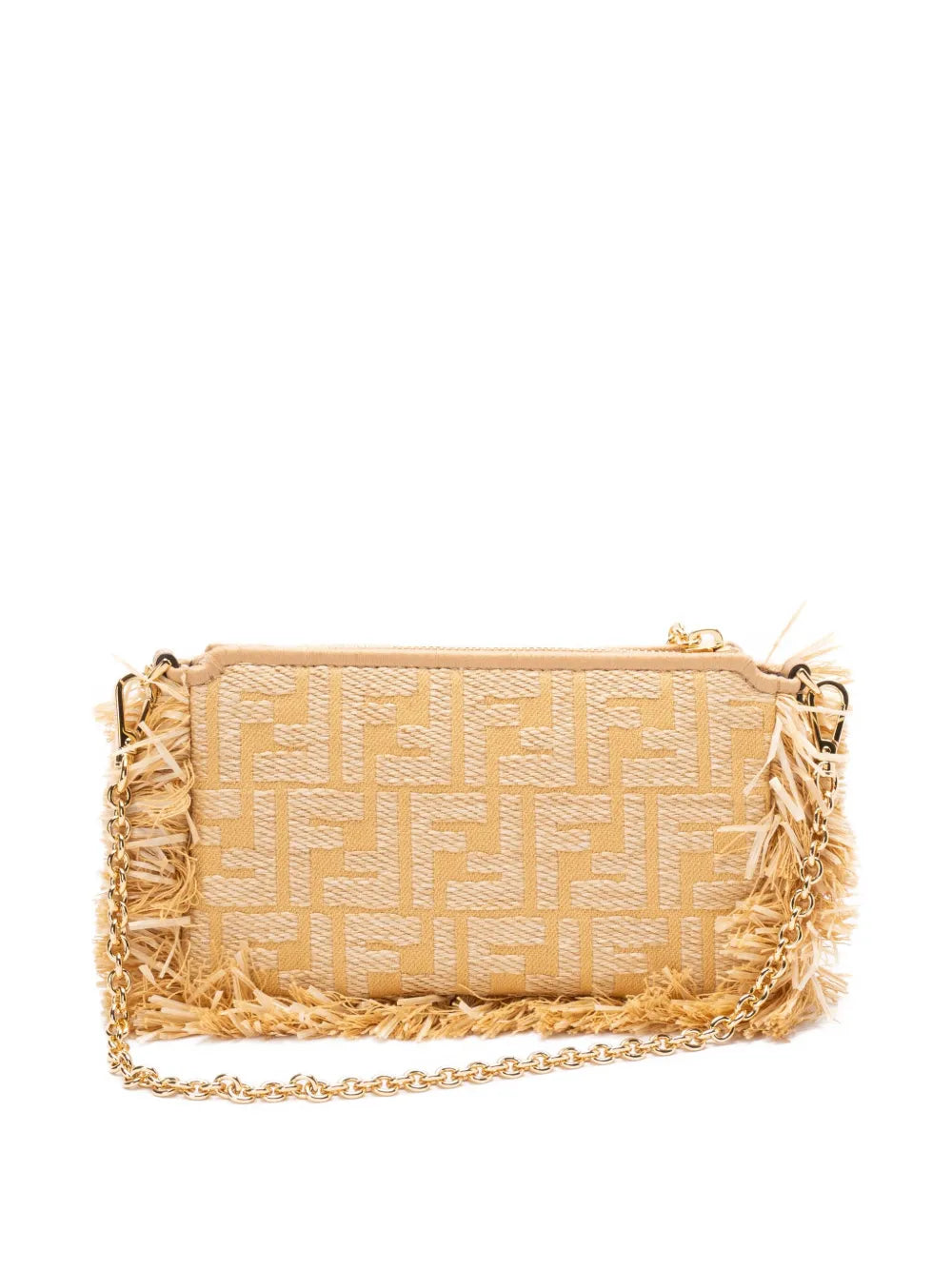 Fendi Baguette Fringe Detail Clutch Bag — Same as shown — Size One Size — Side View