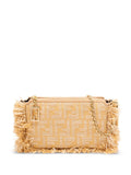 Fendi Baguette Fringe Detail Clutch Bag — Same as shown — Size One Size — Front View