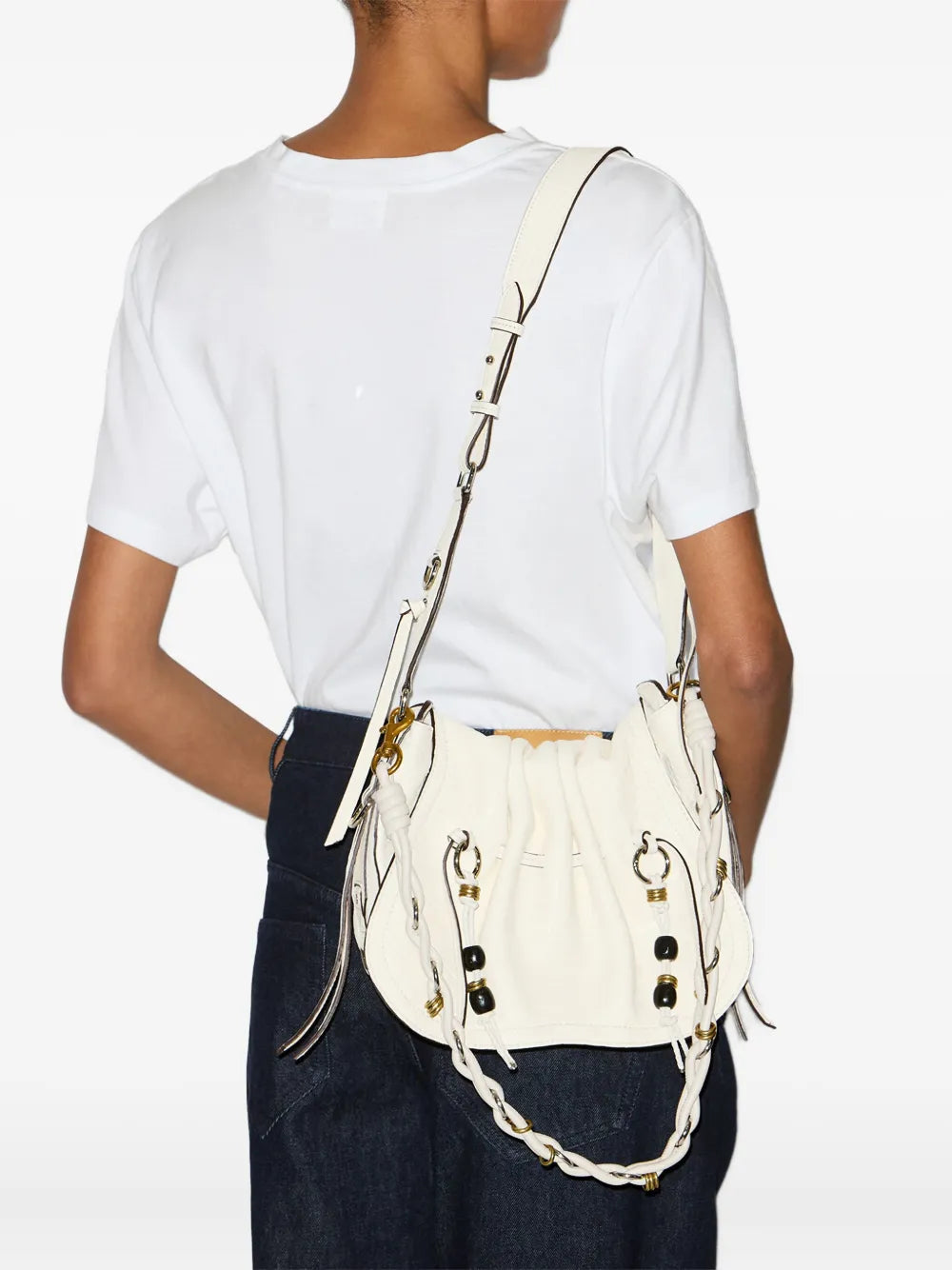 Isabel Marant Bolton Leather Shoulder Bag — Same as shown — Size One Size — Side View