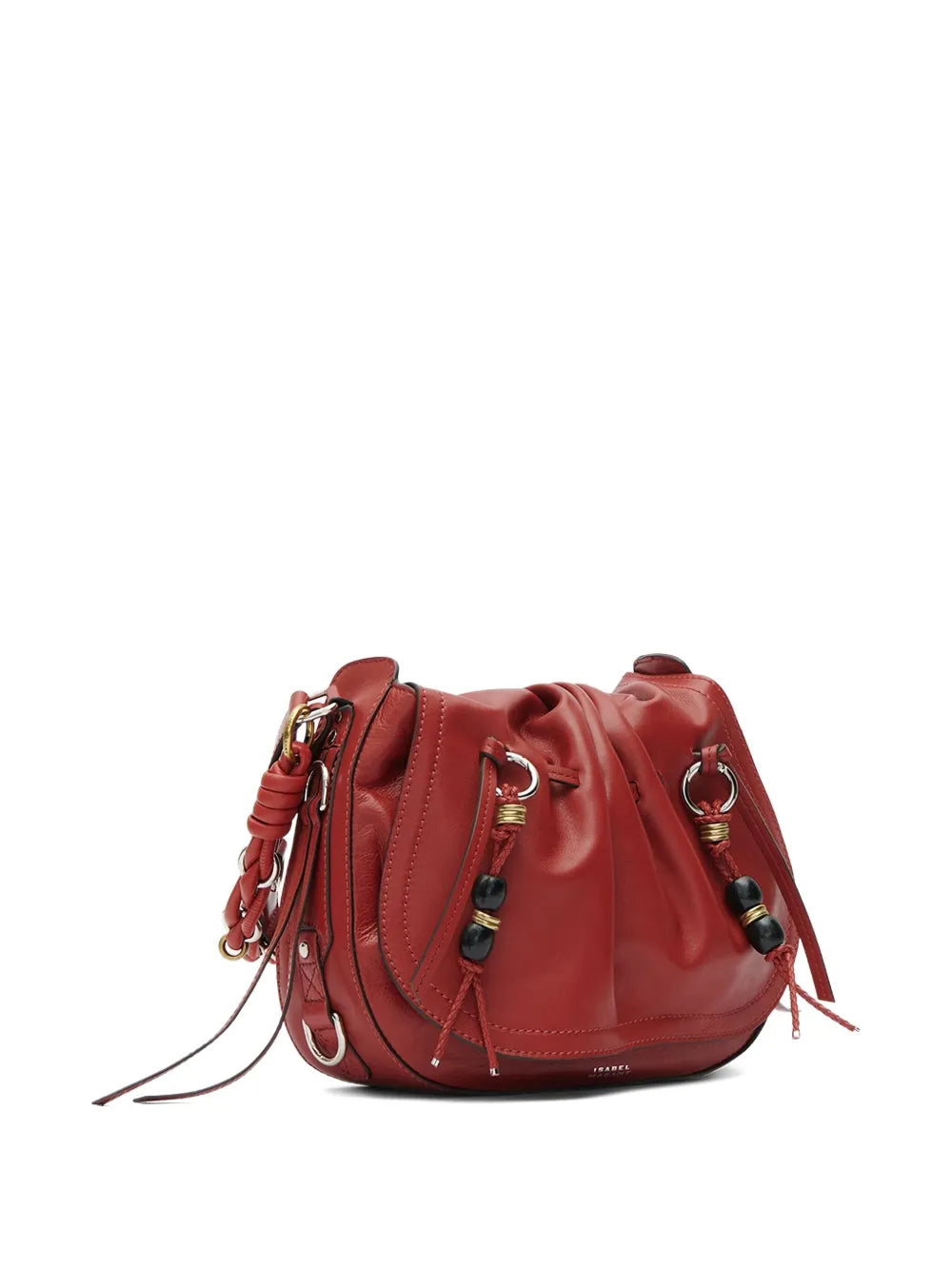 Isabel Marant Bolton Pleated Drawstring Shoulder Bag — Same as shown — Size One Size — Top View