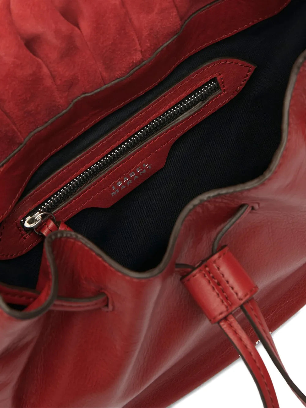 Isabel Marant Bolton Pleated Drawstring Shoulder Bag — Same as shown — Size One Size — Detail View