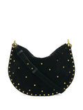 Isabel Marant Oskan Soft Zip Half Moon Shoulder Bag — Same as shown — Size One Size — Front View