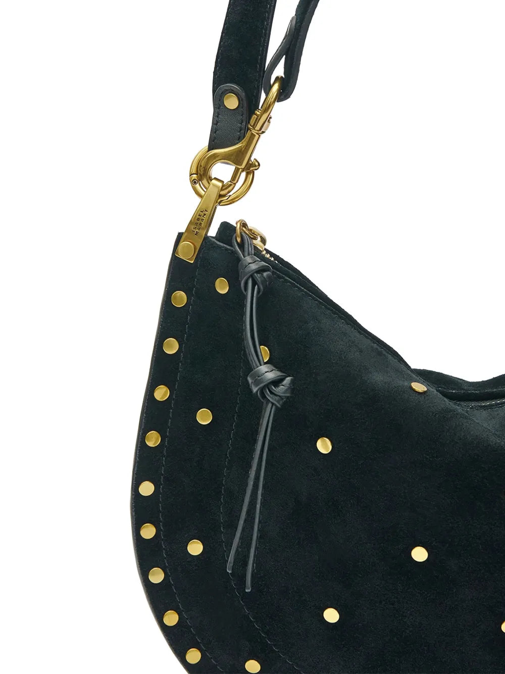 Isabel Marant Oskan Soft Zip Half Moon Shoulder Bag — Same as shown — Size One Size — Top View