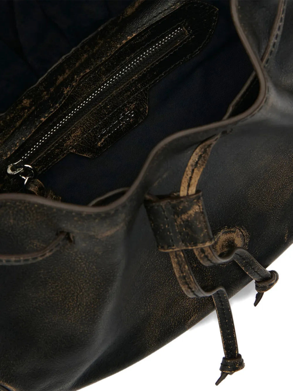 Isabel Marant Bolton Drawstring Leather Shoulder Bag — Same as shown — Size One Size — Detail View