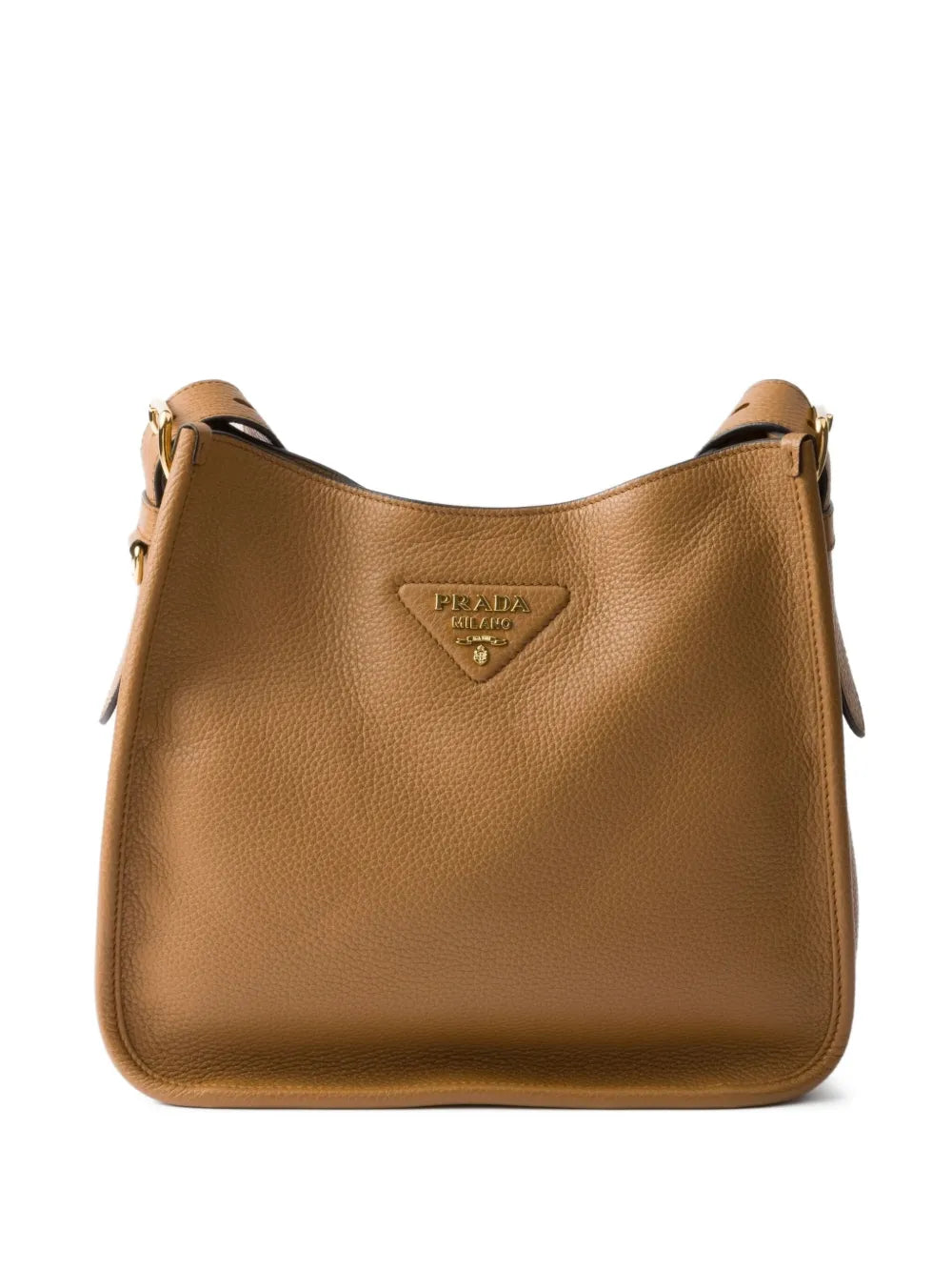 Prada Medium Leather Shoulder Bag — Same as shown — Size One Size — Front View