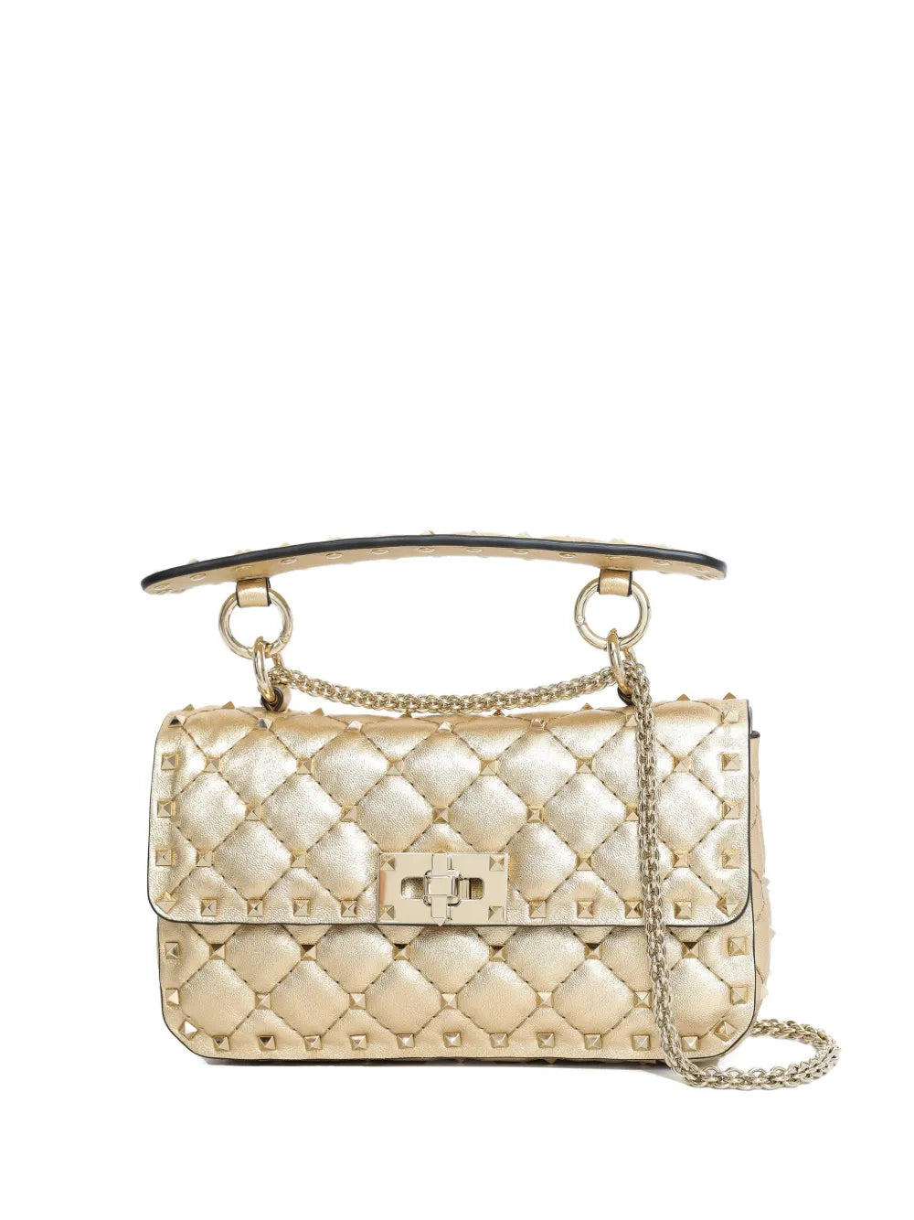 Valentino Garavani Small Rockstud Spike Shoulder Bag — Same as shown — Size One Size — Front View