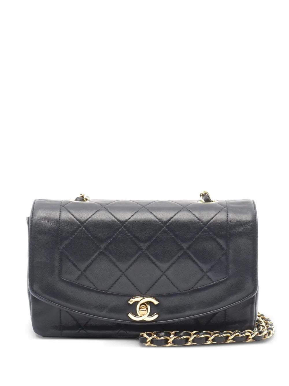 Chanel Pre Owned 1991 1994 Diana Flab Shoulder Bag — Same as shown — Size One Size — Front View