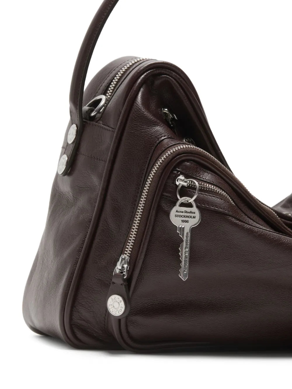 Acne Studios Camero Leather Shoulder Bag — Same as shown — Size One Size — Top View