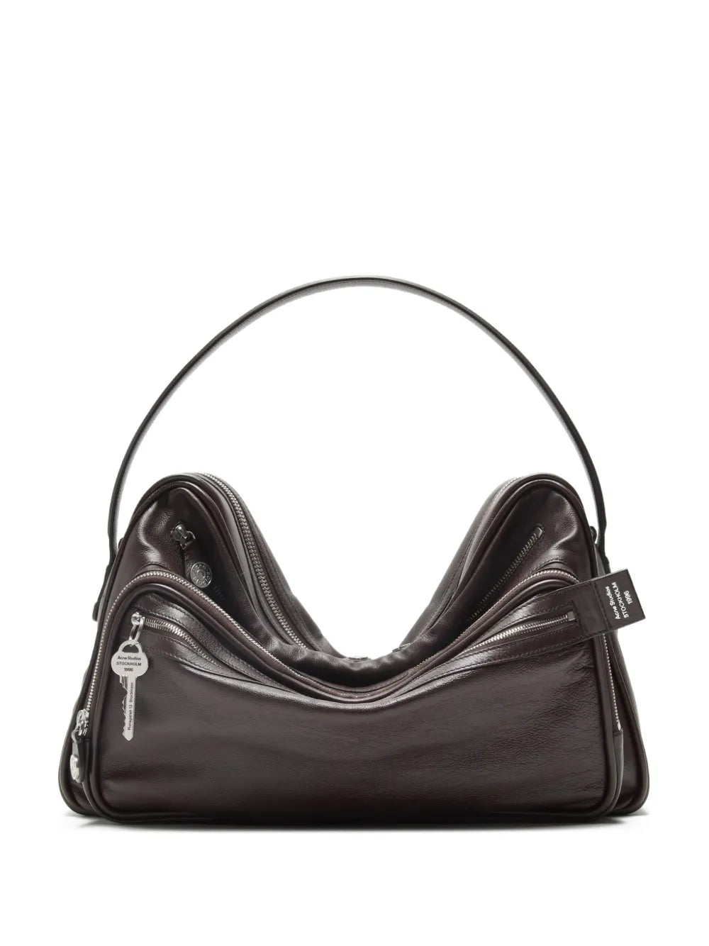 Acne Studios Camero Leather Shoulder Bag — Same as shown — Size One Size — Front View