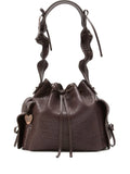 Acne Studios Ruffled Drawstring Shoulder Bag — Same as shown — Size One Size — Front View